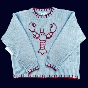 Blue Lobster Sweater